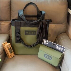 YETI Green and Black Bag Set